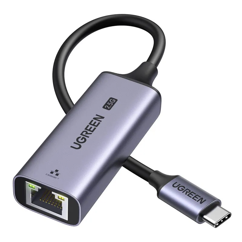 Alternativ bild 0 för Adapter Ethernet UGREEN CM648, USB-C do RJ45, 2.5G (czarny)