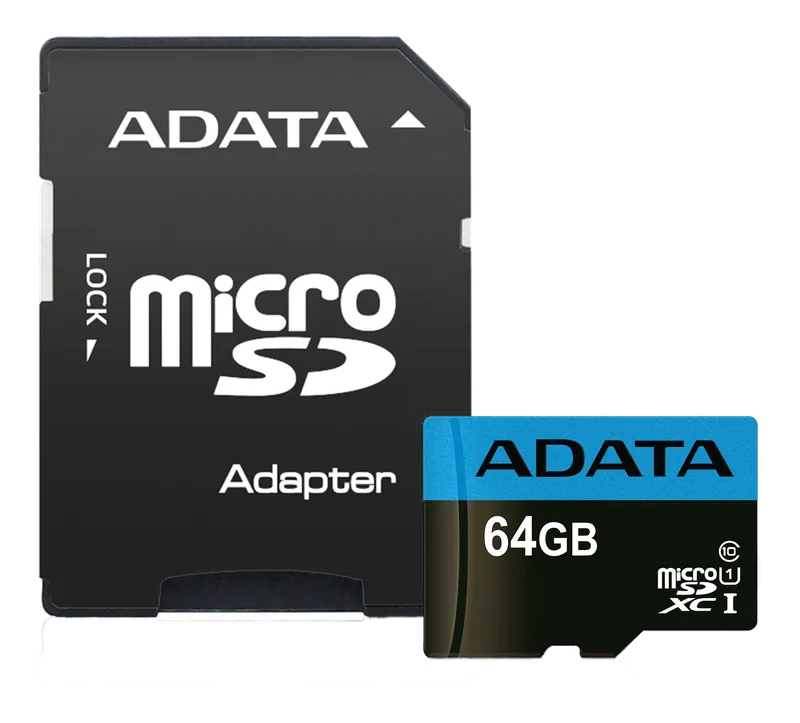 Bild 1 för ADATA 64GB MicroSDXC minneskort med SD-adapter, UHS-I, Klass 10, A1, B