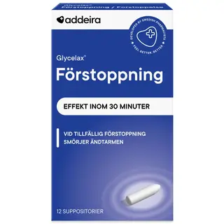 Produktfoto för Addeira Glycelax förstoppning 12 st suppositorium