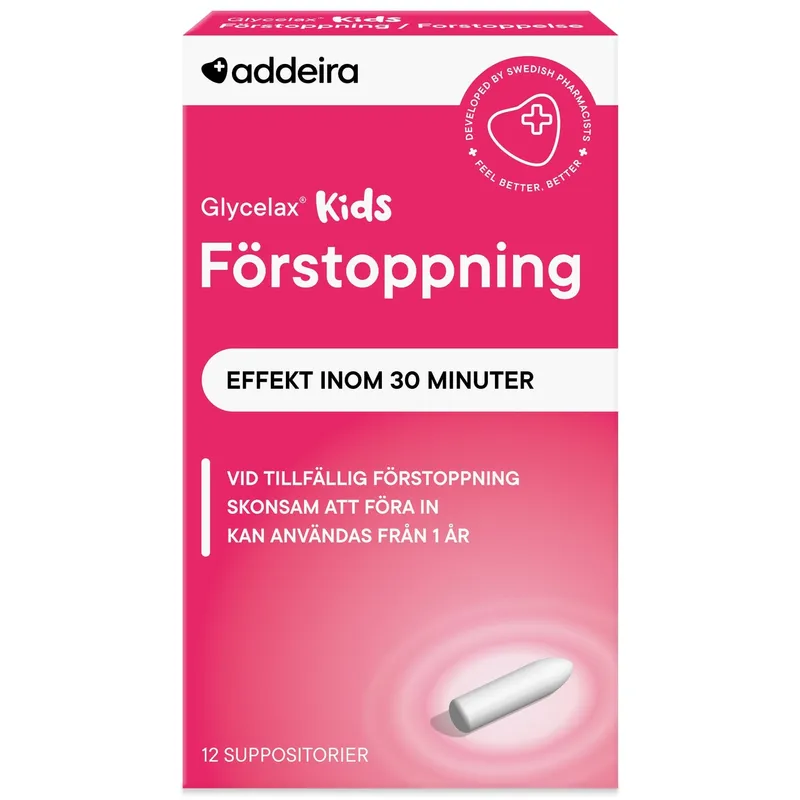 Bild 2 för Addeira Glycelax Kids förstoppning 12 st suppositorium