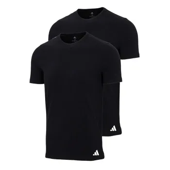Alternativ bild 0 för adidas 2P Active Flex Cotton Crew Neck T-Shirt Svart bomull Large Herr