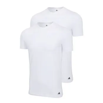 Alternativ bild 0 för adidas 2P Active Flex Cotton Crew Neck T-Shirt Vit bomull Large Herr