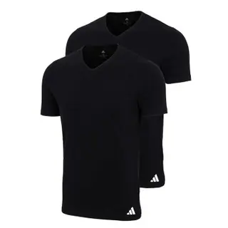 Produktfoto för adidas 2P V-Neck Active Flex Cotton T-Shirt Svart bomull XX-Large Herr