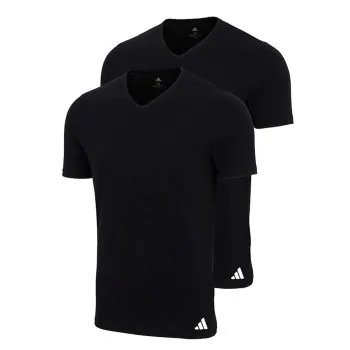 Alternativ bild 0 för adidas 2P V-Neck Active Flex Cotton T-Shirt Svart bomull XX-Large Herr