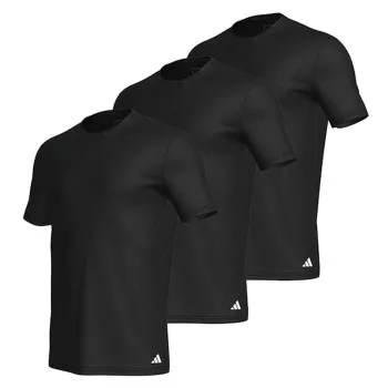 Alternativ bild 0 för adidas 3P Active Core Cotton Crew Neck T-Shirt Helsvart bomull Small Herr