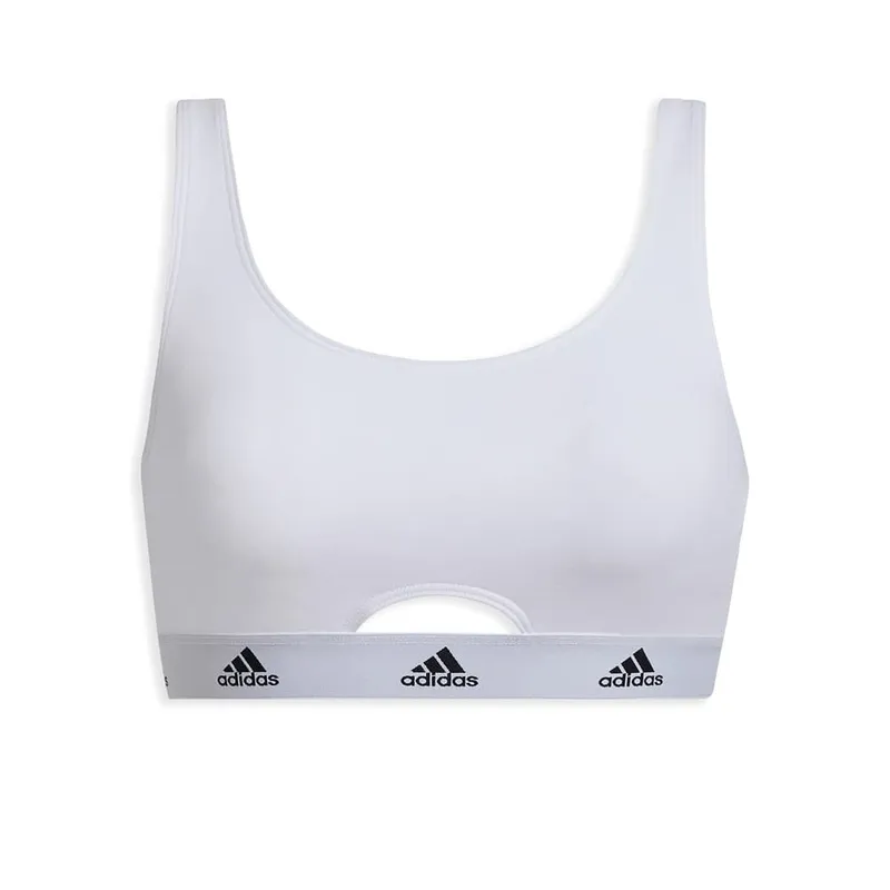 Alternativ bild 0 för adidas BH Scoop Bralette Vit bomull Medium Dam