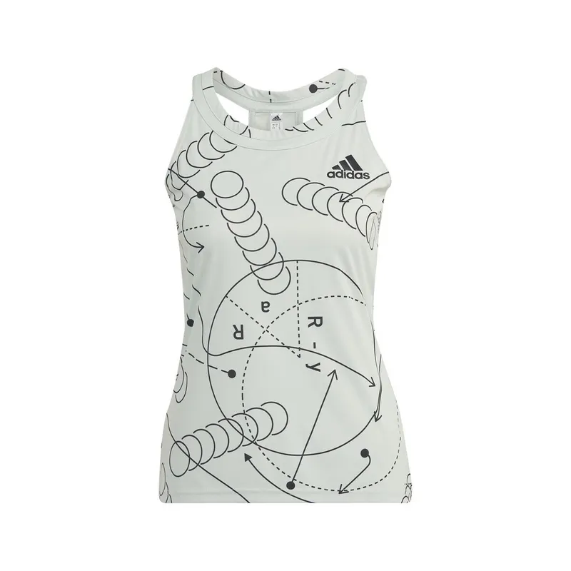 Bild 2 för ADIDAS Club Graphic Tank Green (Storlek: S)