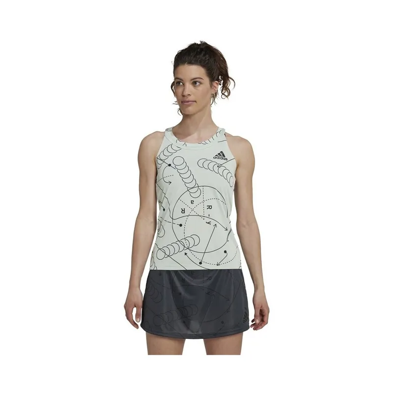 Bild 5 för ADIDAS Club Graphic Tank Green (Storlek: S)