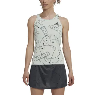 Produktfoto för ADIDAS Club Graphic Tank Green (Storlek: XS)