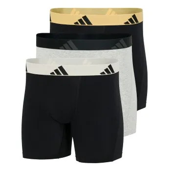 Alternativ bild 0 för adidas Kalsonger 3P Active Flex Cotton Boxer Brief Grå/Svart bomull X-Large Herr
