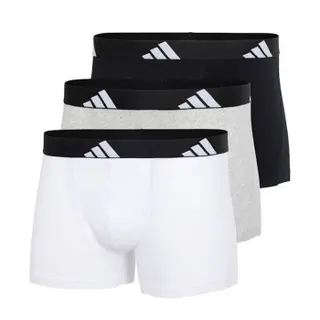Produktfoto för adidas Kalsonger 3P Active Flex Cotton Trunk Vit/Grå bomull Medium Herr