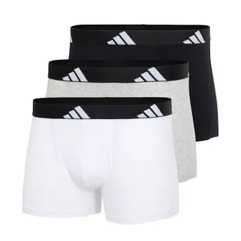Alternativ bild 0 för adidas Kalsonger 3P Active Flex Cotton Trunk Vit/Grå bomull Medium Herr