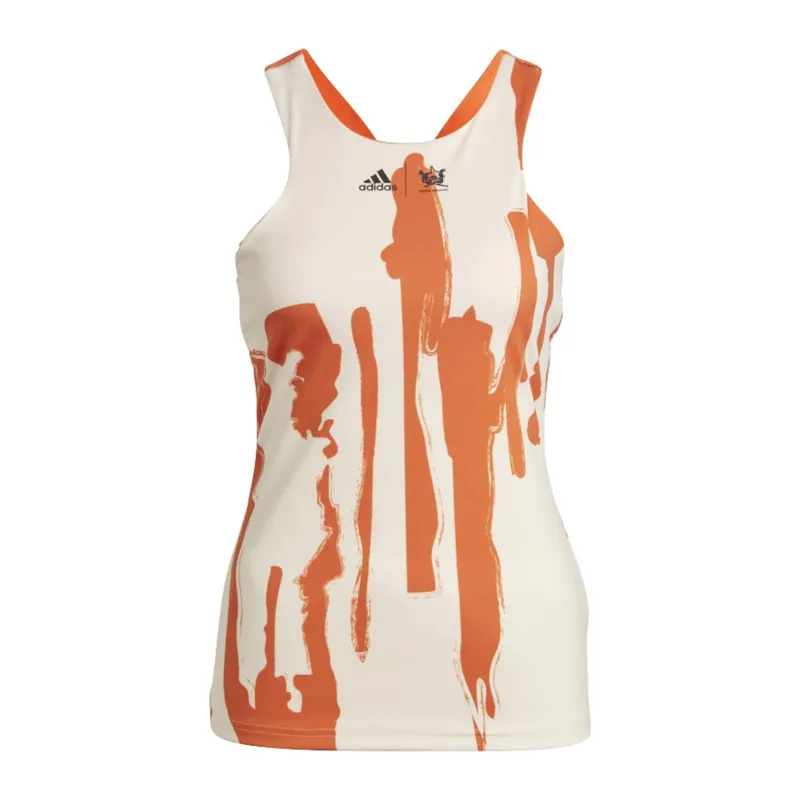 Alternativ bild 0 för Adidas New York Y-Back Tanktop Ecru Tint / Impact Orange