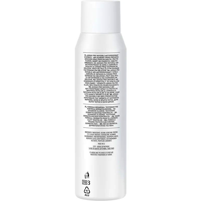 Bild 2 för Adidas Pro Invisible 48H Anti-Perspirant  150 ml