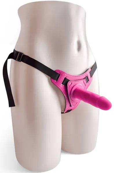 Bild 1 för Adjustable Strap-On Belt With Realistic Dildo Strap-on med sele