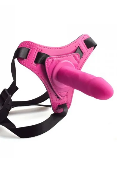 Bild 2 för Adjustable Strap-On Belt With Realistic Dildo Strap-on med sele