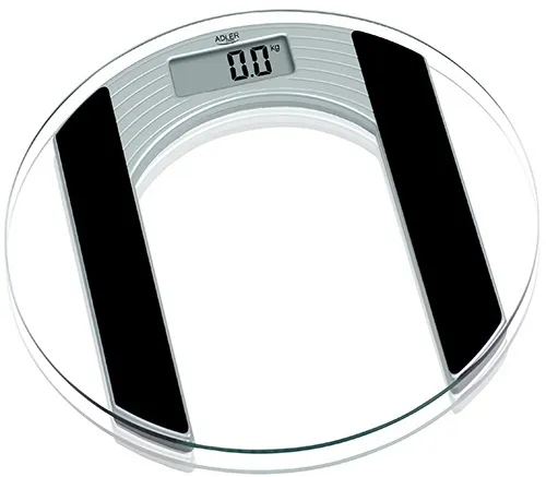 Alternativ bild 0 för Adler AD 8122, Elektronisk personvåg, 150 kg, 100 g, Svart, Transparent, kg, Oval