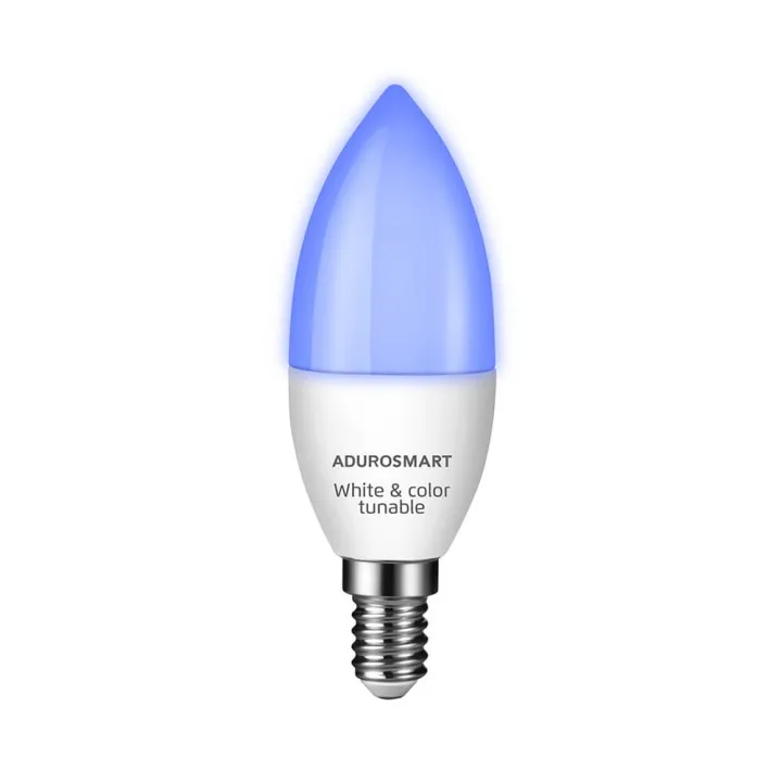 Alternativ bild 0 för Adurosmart ERIA Zigbee LED E14 Candle B38 White 6W 470lm RGBW
