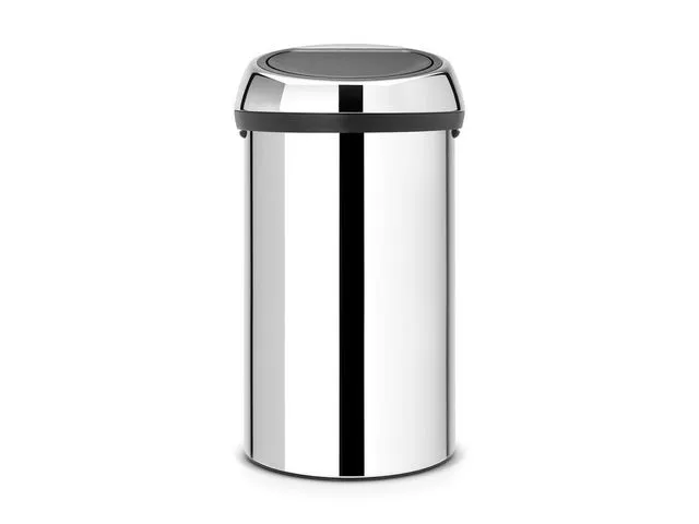 Alternativ bild 0 för Affaldsspand Brabantia Touch Bin 60 liter brilliant stål