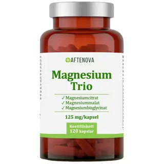 Produktfoto för AfteNova Magnesium Trio 125 mg 120 kapslar