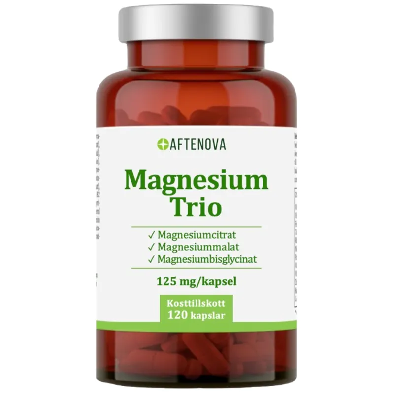 Bild 1 för AfteNova Magnesium Trio 125 mg 120 kapslar