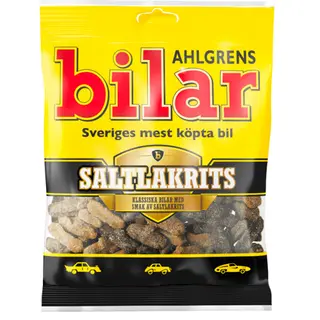 Produktfoto för Ahlgrens bilar Saltlakrits 100g