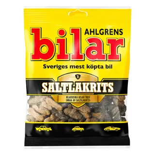 Produktfoto för Ahlgrens bilar Saltlakrits 100g