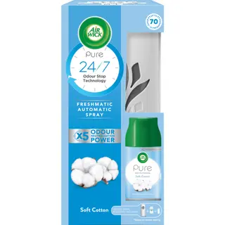 Produktfoto för Air Wick Freshmatic Pure Soft Cotton Starterkit