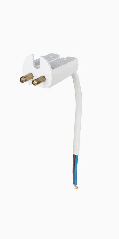 Alternativ bild 0 för Airam Lampkontakt vit, med kabel 11 cm, ojordad