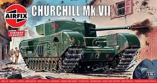 Produktfoto för Airfix A01304V, Stridsvagnsmodell, Monteringssats, 1:76, Churchill Mk.VII, Alla kön, Plast