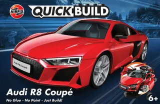 Produktfoto för Airfix J6049, Modellsportbil, Monteringssats, Audi R8 Coupe, Alla, Plast, 45 styck