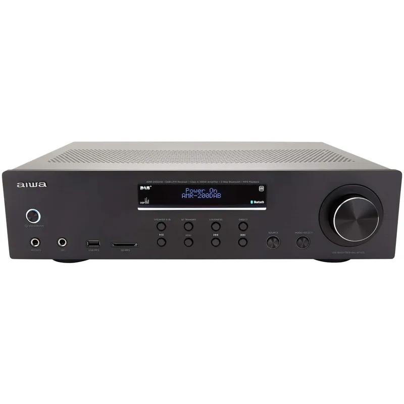 Bild 1 för AIWA AMR-200DAB stereoreceiver sw 200W med Bluetooth och DAB+/ FM Radio USB (AMR-200DAB)