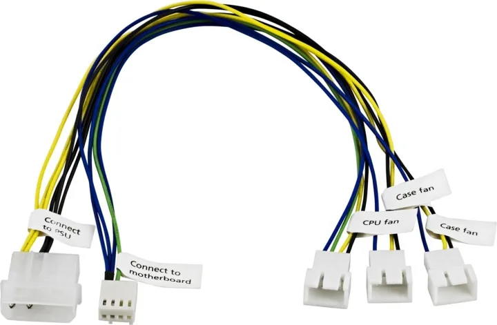 Alternativ bild 0 för Akasa PWM-kompatibel distribueras tråd