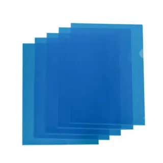 Produktfoto för Aktmapp kraftig A4 0.18 blå (100)