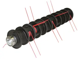 Produktfoto för AL-KO Luftervalse kpl. Motor:F. 32 VLE/32.3 E/32.5 VE