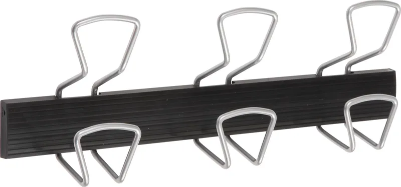 Alternativ bild 0 för Alba Klädhängare 3 krokar svart/metall