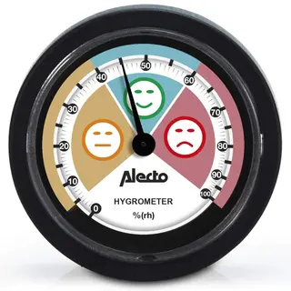 Produktfoto för Alecto Analog hygrometer Svart
