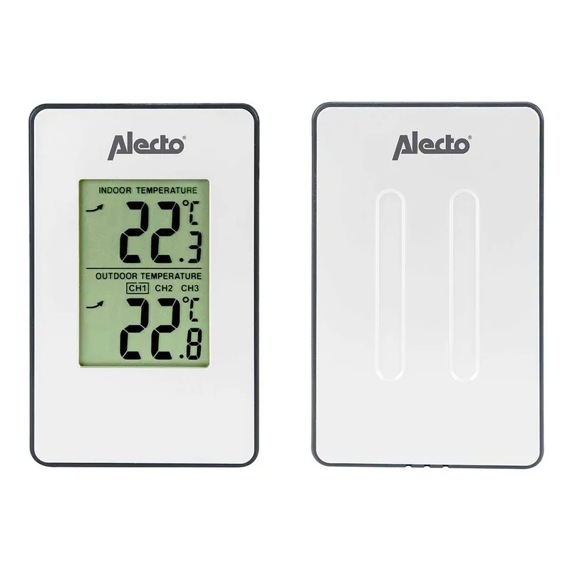 Bild 1 för Alecto Väderstation med trådlös sensor - Vit