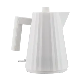 Produktfoto för Alessi MDL06 Plissé vattenkokare 1 liter, vit