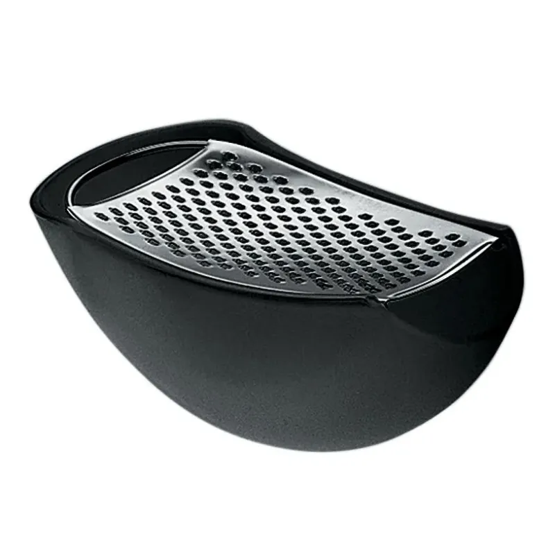 Alternativ bild 0 för Alessi Parmenide Parmesanrivare med Behållare Svart