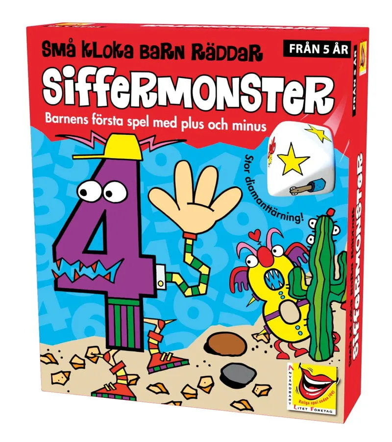 Alternativ bild 0 för ALF Siffermonster, brädspel, 3 till 8 spelare