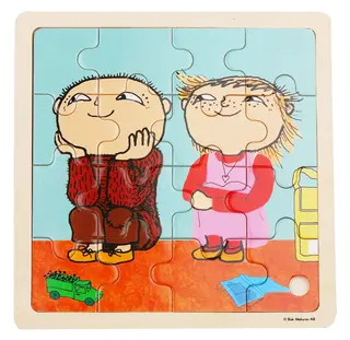 Produktfoto för Alfons Åberg och hans vän - FSC-pussel i trä