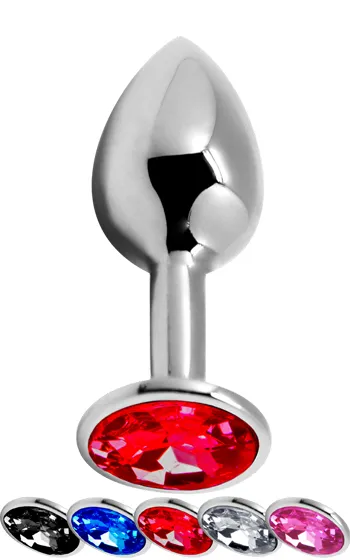 Alternativ bild 0 för Alive BDSM Line Analplugg metall Small, Röd