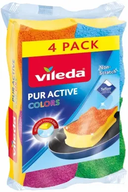 Produktfoto för Allrengöringssvamp Colour Scourer 4-pack