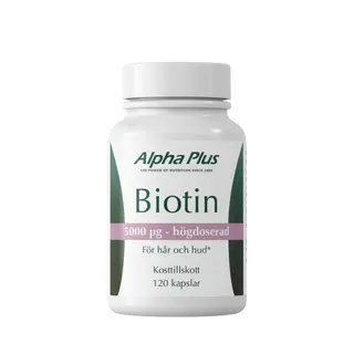 Produktfoto för Alpha Plus Biotin 120 kapslar