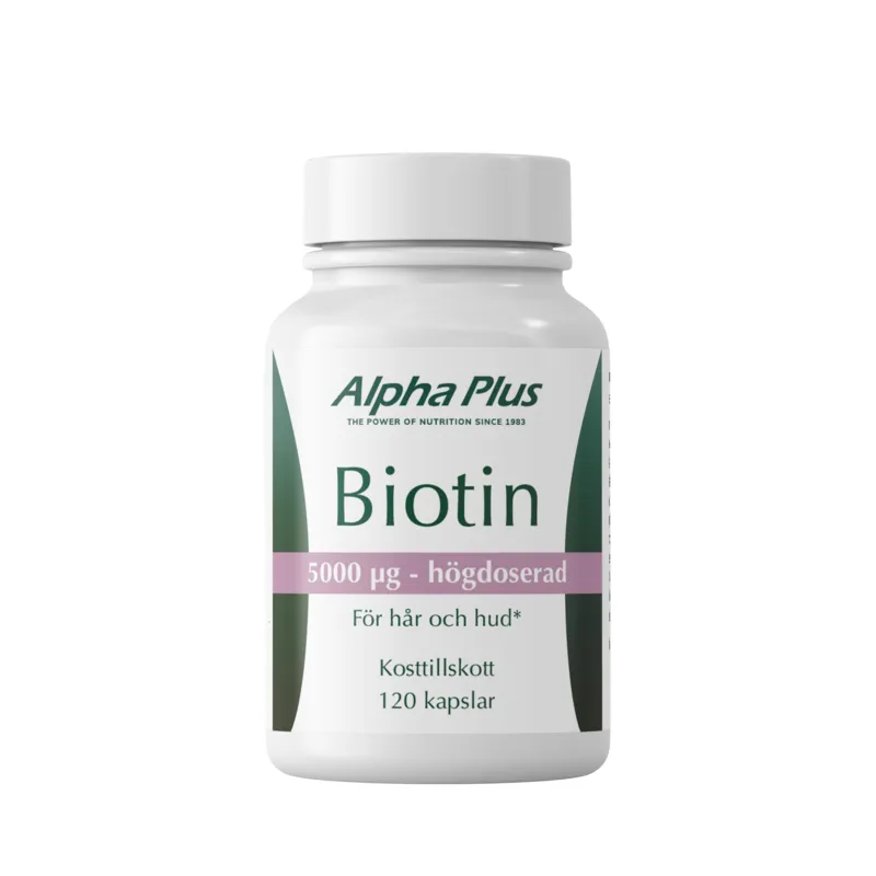 Bild 1 för Alpha Plus Biotin 120 kapslar