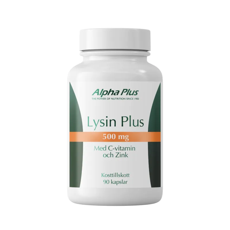 Bild 1 för Alpha Plus Lysin Plus 500 mg 90 kapslar
