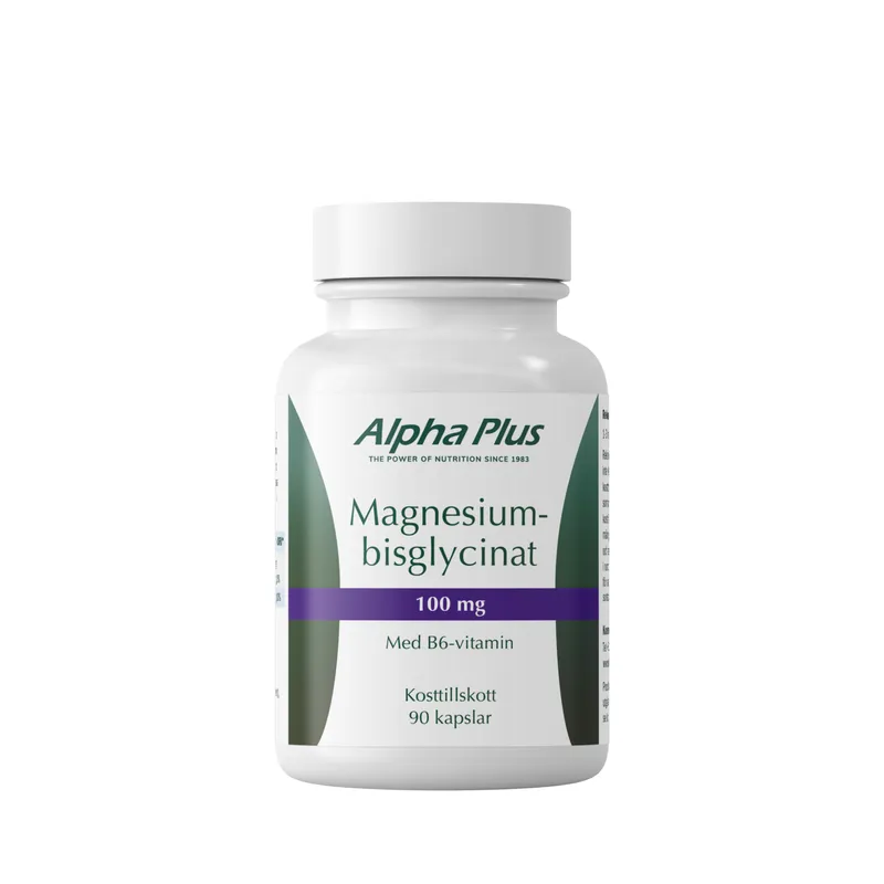 Bild 2 för Alpha Plus Magnesiumbisglycinat 100 mg 90 kapslar