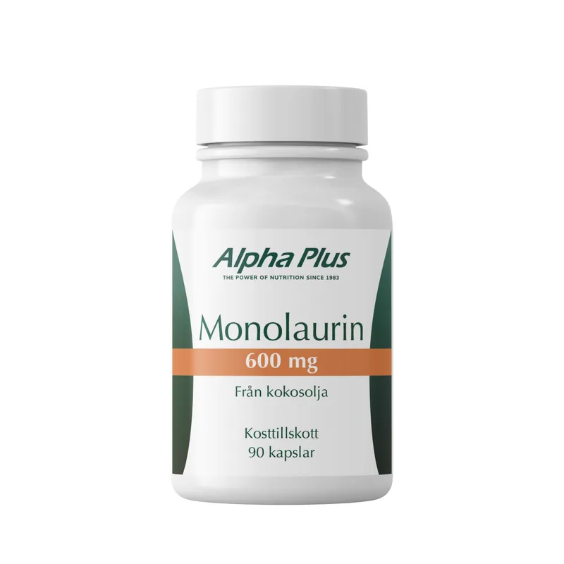 Bild 2 för Alpha Plus Monolaurin 600 mg 90 kapslar