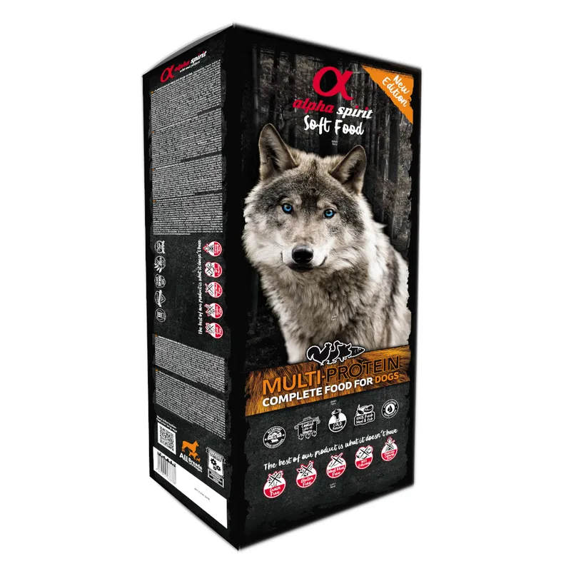 Alternativ bild 0 för AlphaSpirit Alpha Spirit Semi-moist Multiprotein, 9 kg (45x200g)